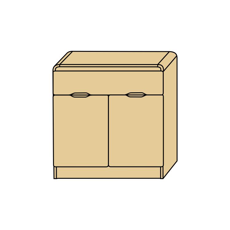 design kombinovaná komoda z masivu AZIZI X