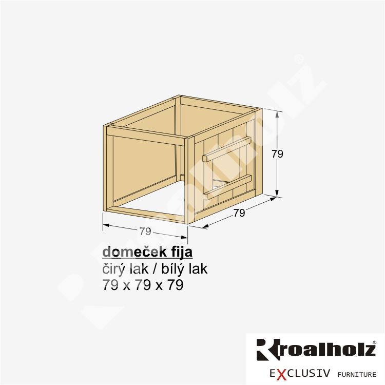 dětská zvýšená postel FIJA N s domečkem