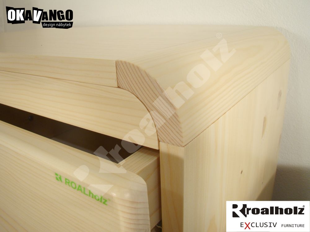 design kombinovaná komoda z masivu AZIZI X