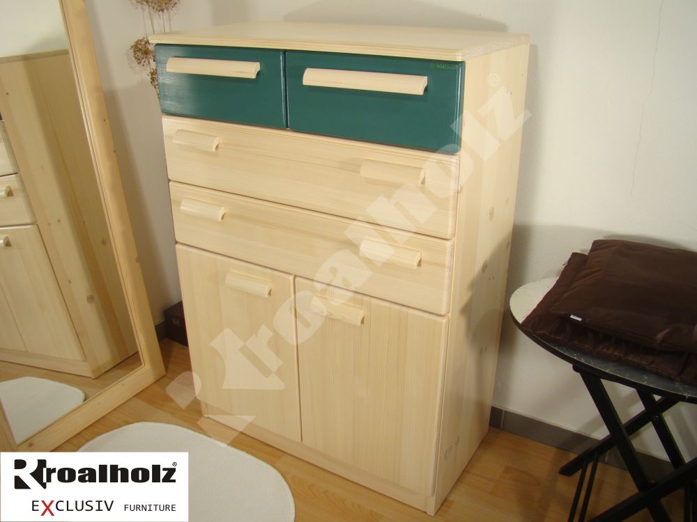dřevěný smrkový prádelník PRÁDELNÍK DV z masivu