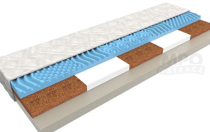 matrace s kokos vláknem COCO SENSITIVE 140x200 tuhost 5-6