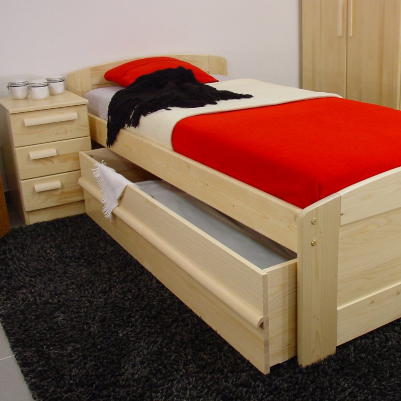 úložný prostor z masivu pod postel DOREMI SENIOR 3/4 