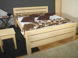 vysoké senior dvoulůžko z masivu DIGGY SENIOR 160x200