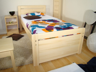 senior postel z masivu pro seniory DOLLY SENIOR 120x200