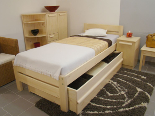 jednolůžko pro seniory masiv NELA NR SENIOR 120x200