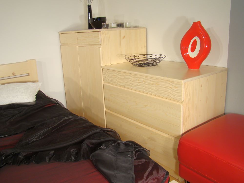 moderní design komoda z masivu LENIOS III MAX 75x75/90x58