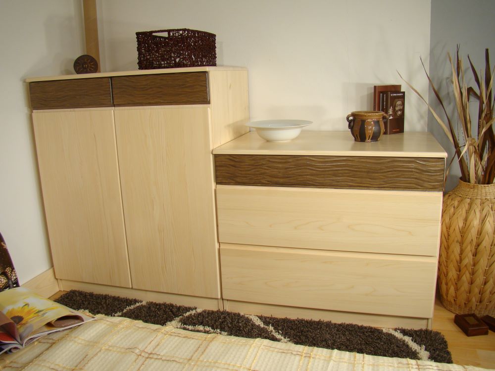 moderní design komoda z masivu LENIOS III MAX 75x75/90x58