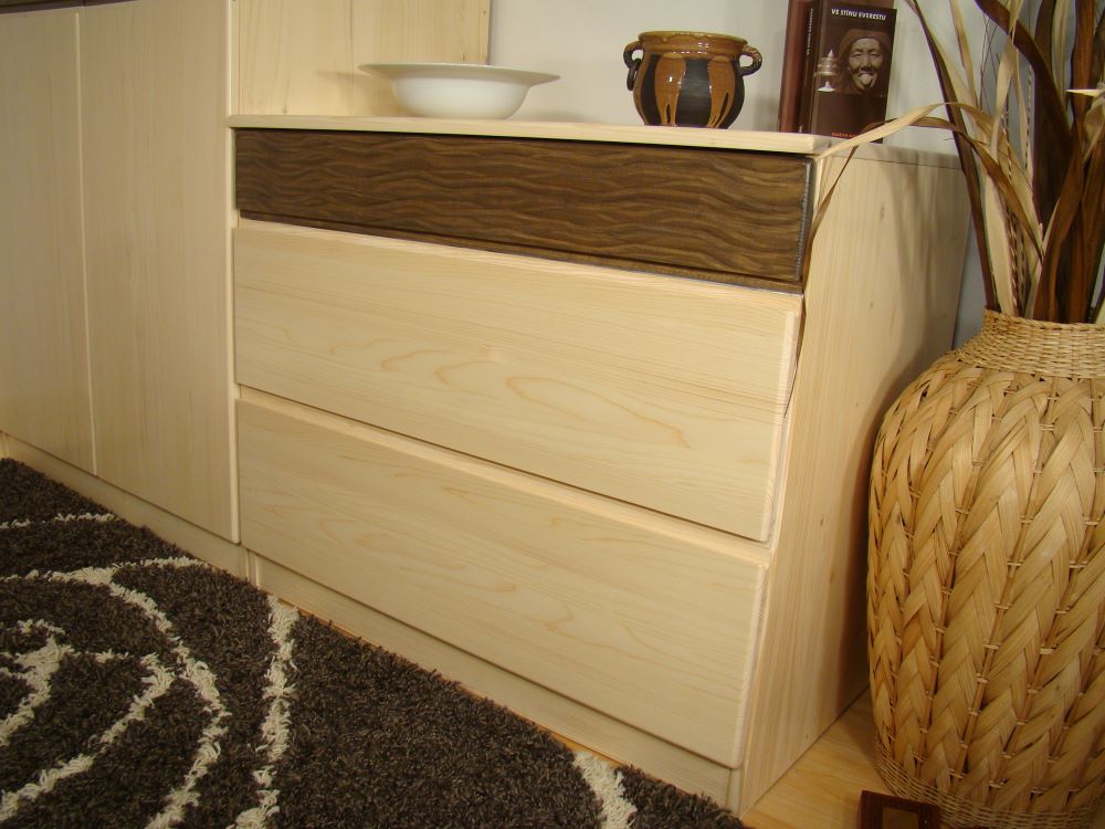 moderní design komoda z masivu LENIOS III MAX 75x75/90x58
