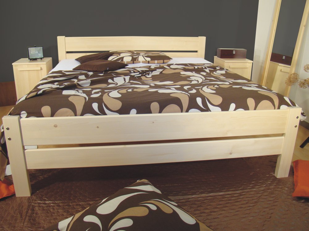 vysoké senior dvoulůžko z masivu NELA NR SENIOR