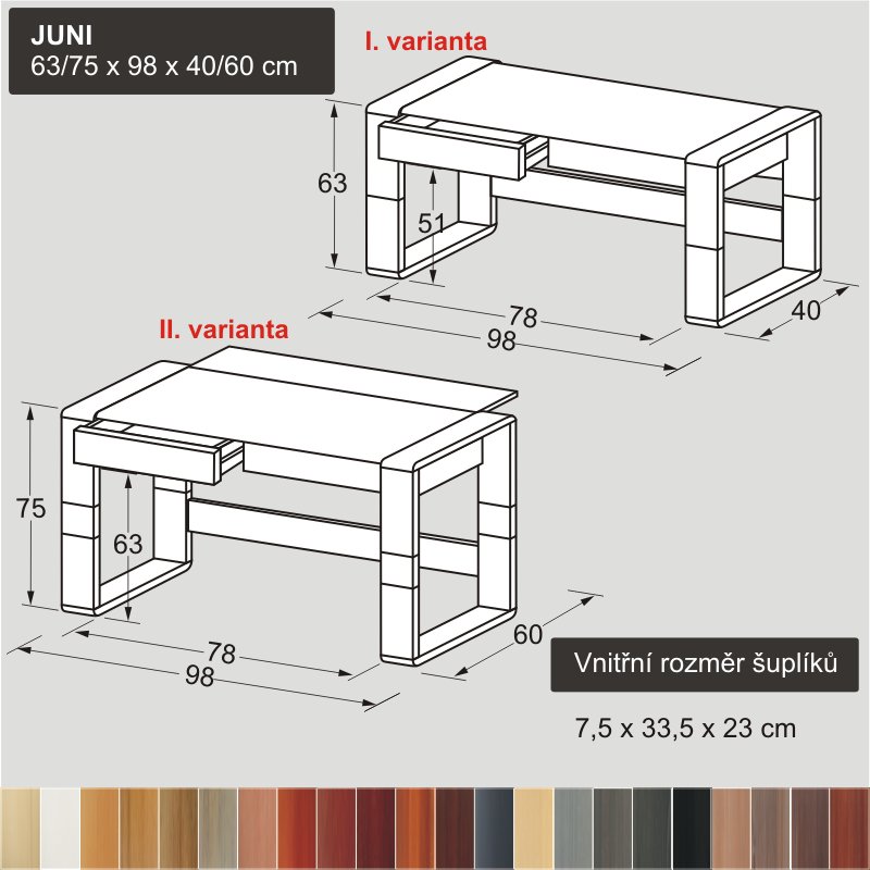 bílý rostoucí psací stůl pro děti JUNI