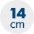 výška matrace 14 cm